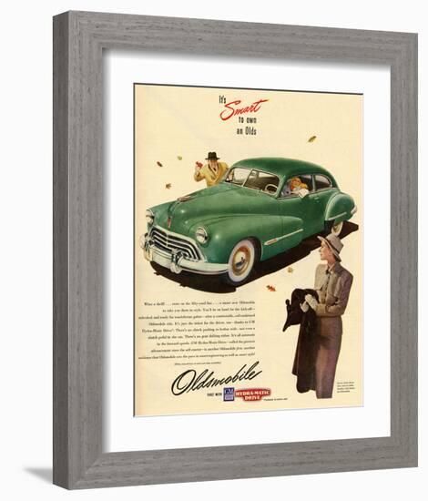 GM Oldsmobile - Own An Olds-null-Framed Art Print