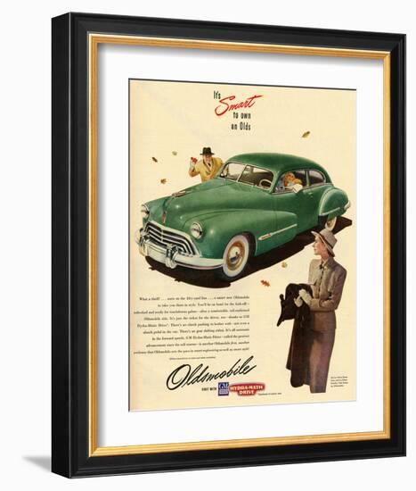 GM Oldsmobile - Own An Olds-null-Framed Art Print