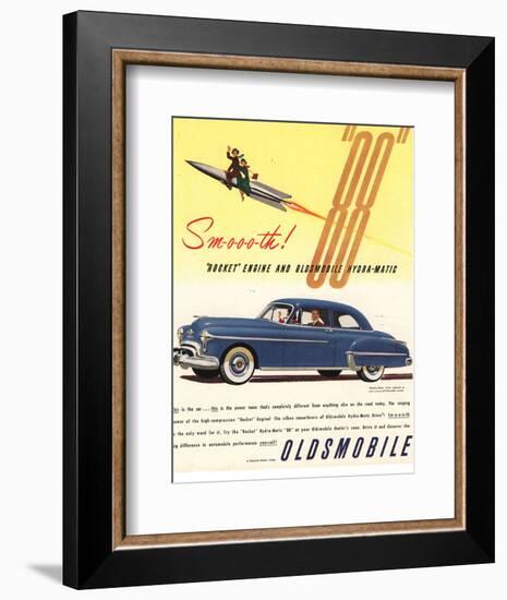 GM Oldsmobile - Rocket Engine-null-Framed Art Print