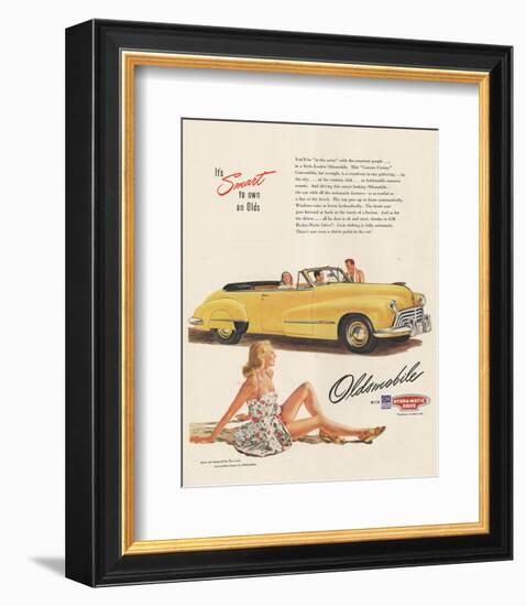 GM Oldsmobile - Smart to Own-null-Framed Art Print