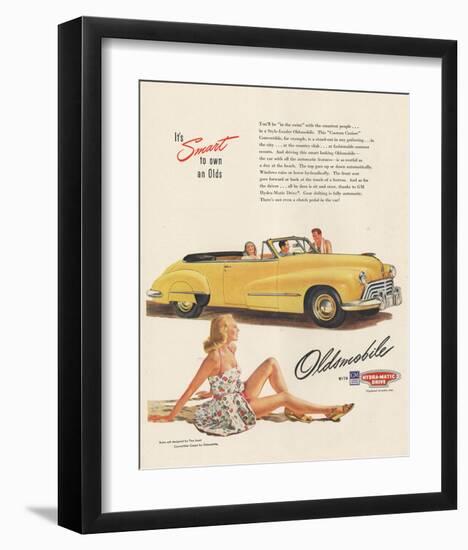 GM Oldsmobile - Smart to Own-null-Framed Art Print