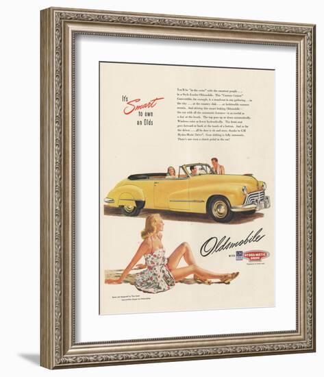 GM Oldsmobile - Smart to Own-null-Framed Art Print