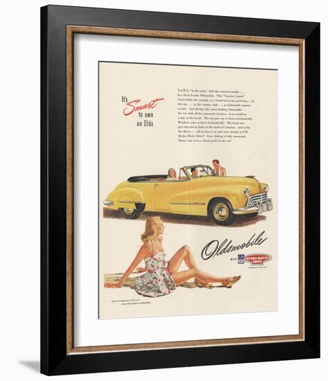 GM Oldsmobile - Smart to Own-null-Framed Art Print