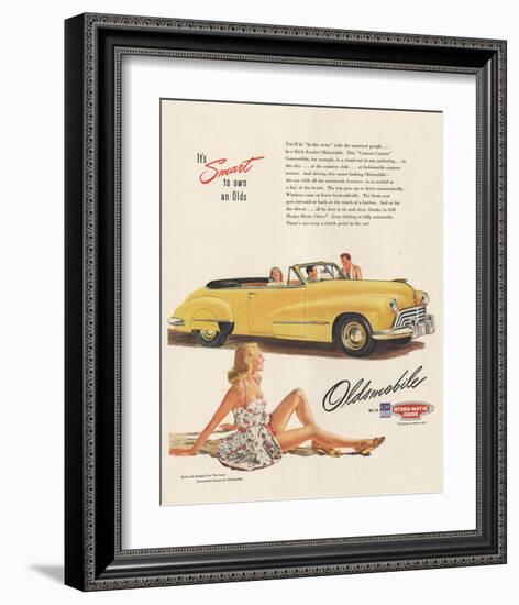 GM Oldsmobile - Smart to Own-null-Framed Art Print