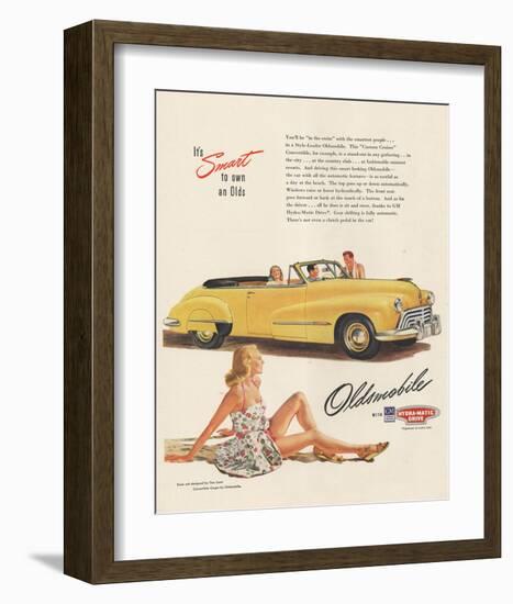 GM Oldsmobile - Smart to Own-null-Framed Art Print