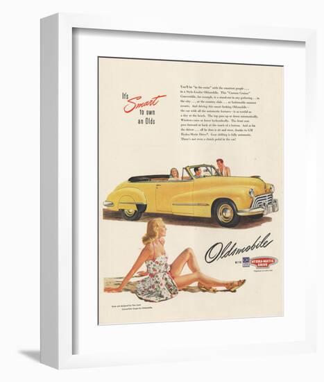 GM Oldsmobile - Smart to Own-null-Framed Art Print