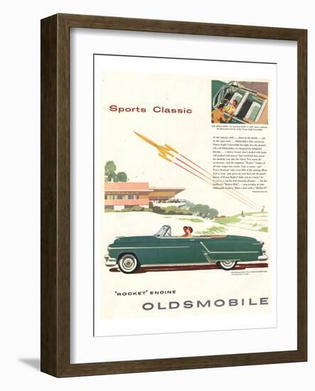 GM Oldsmobile - Sports Classic-null-Framed Art Print