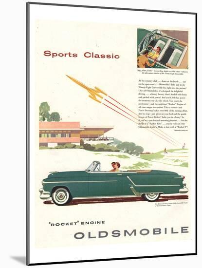 GM Oldsmobile - Sports Classic-null-Mounted Art Print