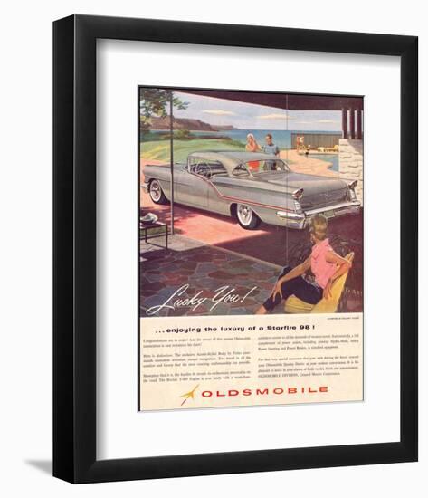 GM Oldsmobile - Starfire 98-null-Framed Art Print