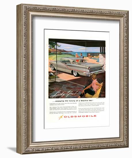 GM Oldsmobile - Starfire 98!-null-Framed Art Print