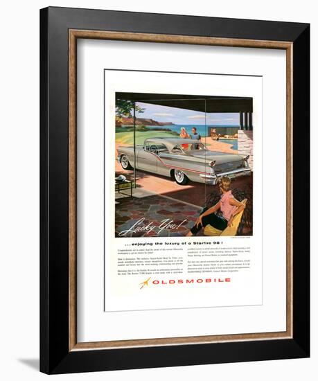 GM Oldsmobile - Starfire 98!-null-Framed Art Print