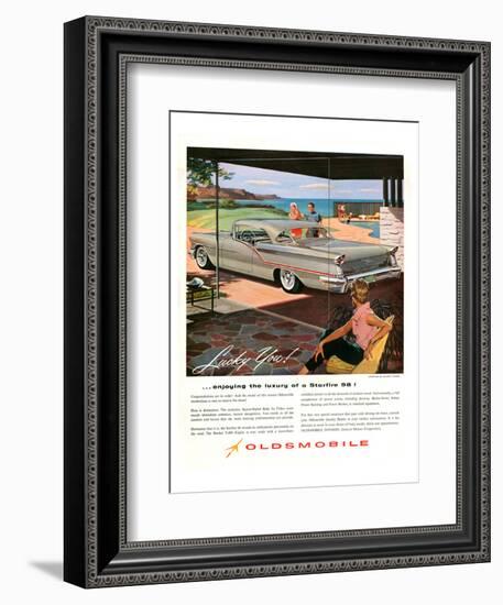 GM Oldsmobile - Starfire 98!-null-Framed Art Print