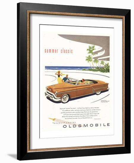 GM Oldsmobile - Summer Classic-null-Framed Art Print