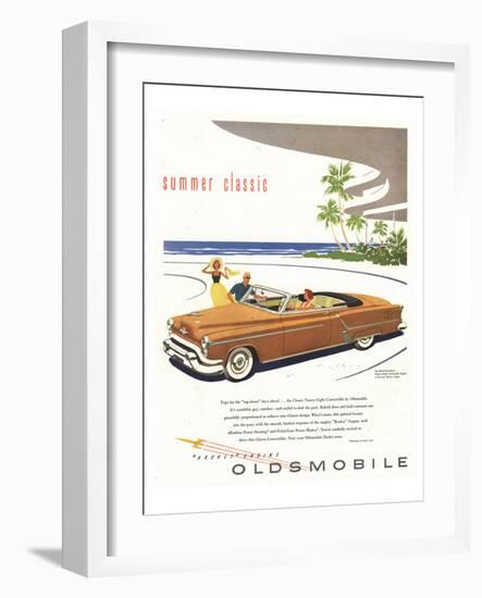 GM Oldsmobile - Summer Classic-null-Framed Art Print