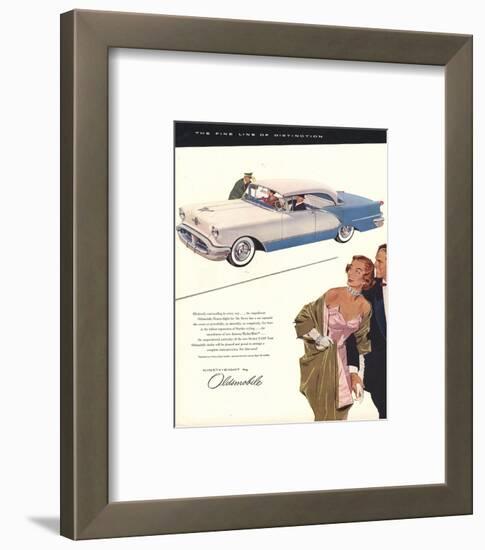 GM Oldsmobile - the Fine Line-null-Framed Art Print