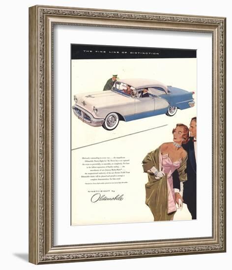 GM Oldsmobile - the Fine Line-null-Framed Art Print