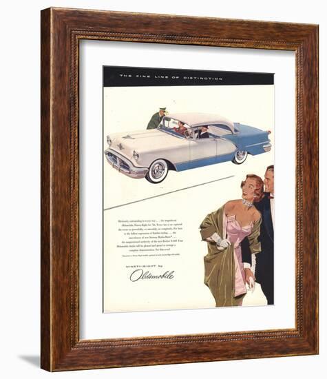 GM Oldsmobile - the Fine Line-null-Framed Art Print