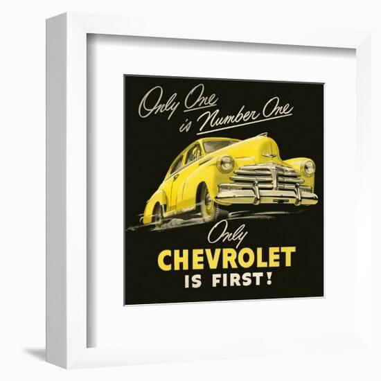 GM Only Chevrolet is First-null-Framed Art Print