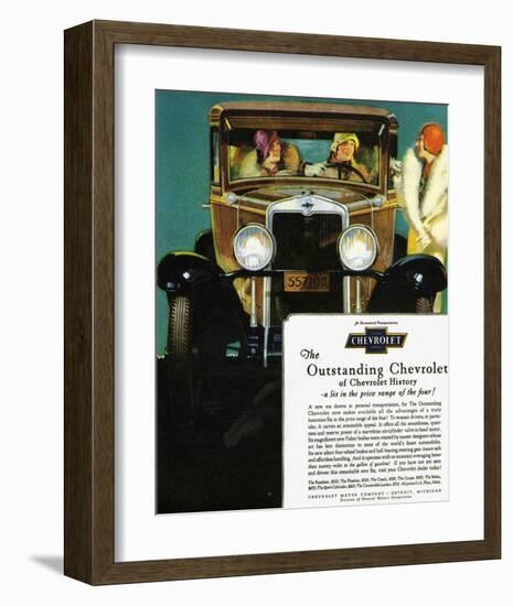 GM Outstanding Chevrolet-null-Framed Premium Giclee Print