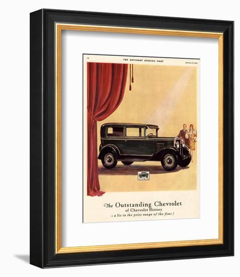 GM Outstanding Chevrolet-null-Framed Art Print