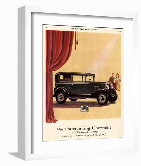 GM Outstanding Chevrolet-null-Framed Art Print