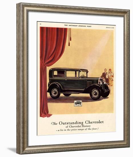 GM Outstanding Chevrolet-null-Framed Art Print