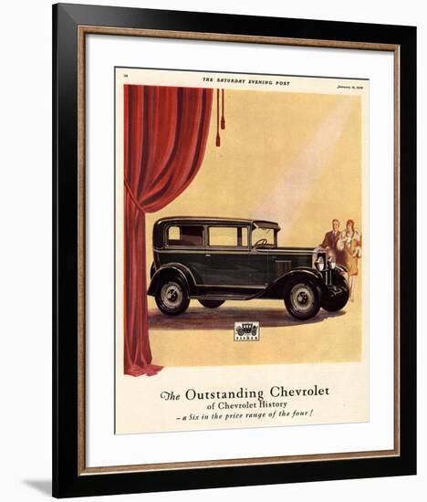 GM Outstanding Chevrolet-null-Framed Art Print