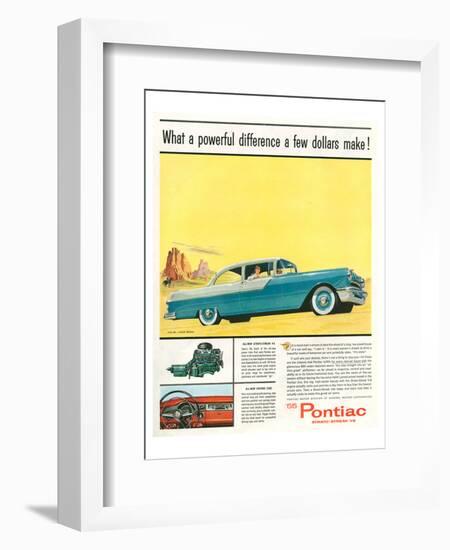 GM Pontiac '55 Stratostreak V8-null-Framed Art Print