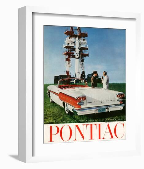 GM Pontiac-A Bold New Car-null-Framed Art Print