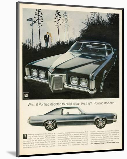 GM Pontiac - a Car Like This-null-Mounted Art Print