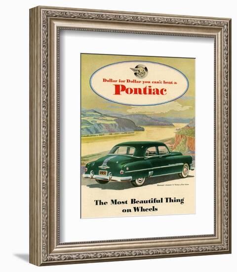 GM Pontiac-Chieftain 8 Deluxe-null-Framed Art Print