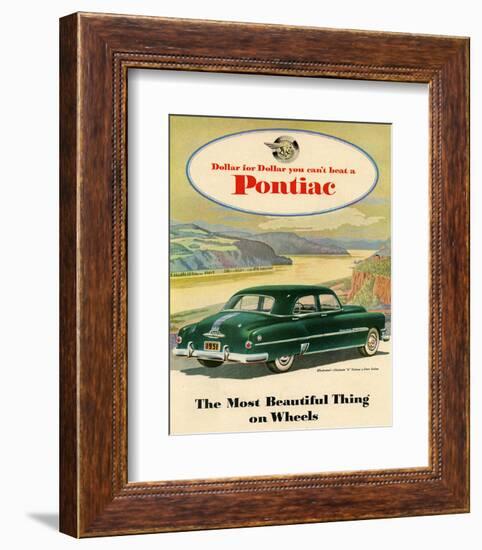 GM Pontiac-Chieftain 8 Deluxe-null-Framed Art Print