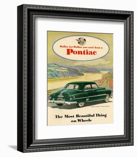 GM Pontiac-Chieftain 8 Deluxe-null-Framed Art Print