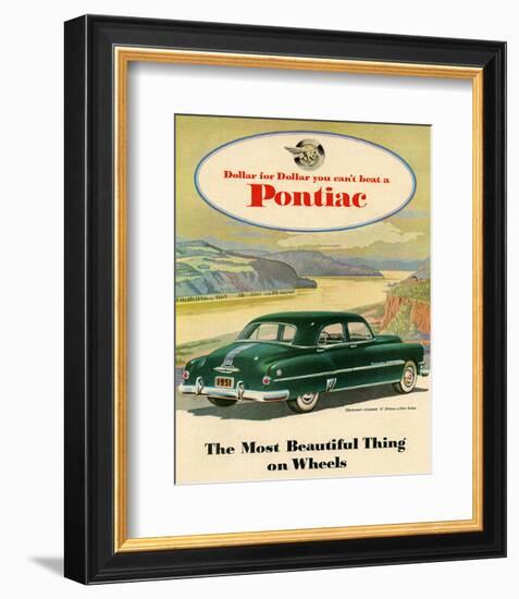 GM Pontiac-Chieftain 8 Deluxe-null-Framed Art Print