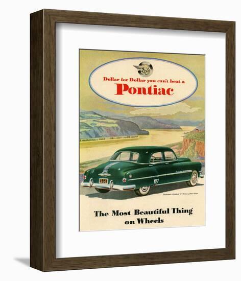 GM Pontiac-Chieftain 8 Deluxe-null-Framed Art Print