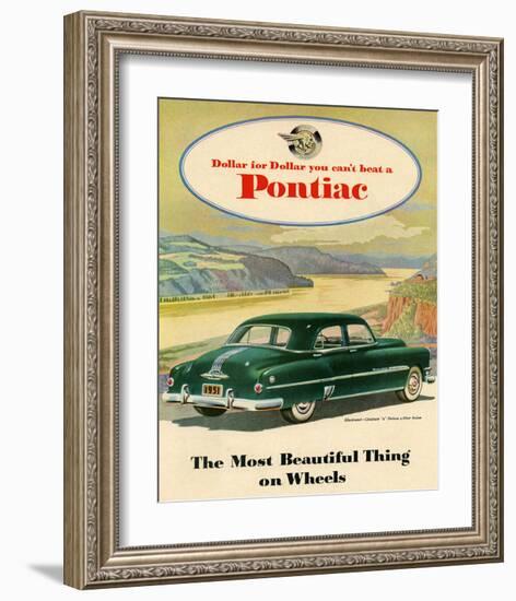 GM Pontiac-Chieftain 8 Deluxe-null-Framed Art Print