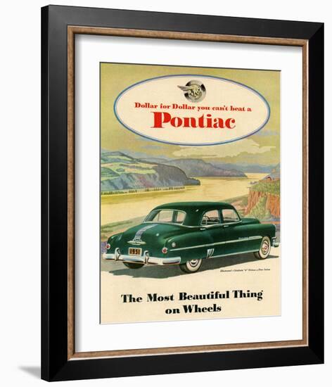 GM Pontiac-Chieftain 8 Deluxe-null-Framed Art Print