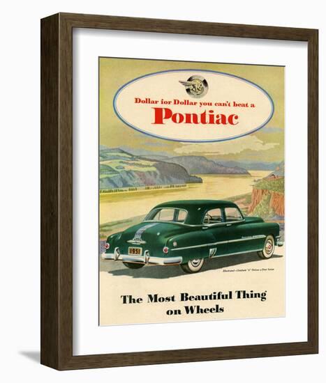 GM Pontiac-Chieftain 8 Deluxe-null-Framed Art Print