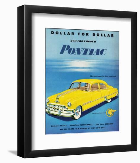 GM Pontiac- Distinctive Beauty-null-Framed Premium Giclee Print