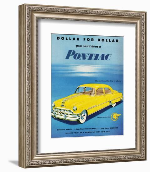 GM Pontiac- Distinctive Beauty-null-Framed Art Print