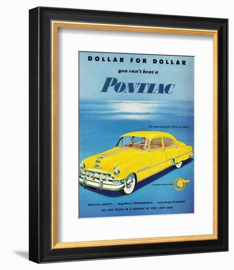 GM Pontiac- Distinctive Beauty-null-Framed Art Print