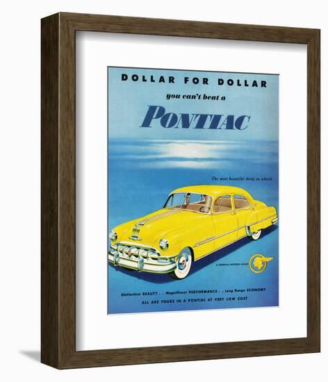 GM Pontiac- Distinctive Beauty-null-Framed Art Print