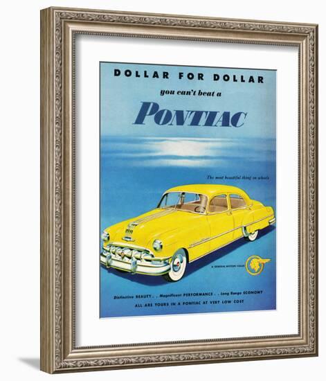 GM Pontiac- Distinctive Beauty-null-Framed Art Print