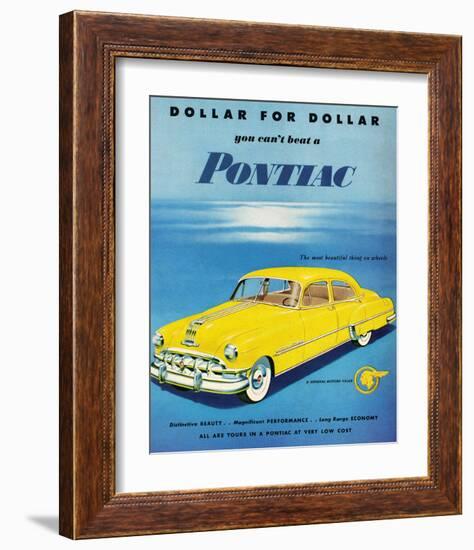 GM Pontiac- Distinctive Beauty-null-Framed Art Print