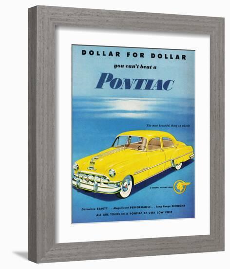 GM Pontiac- Distinctive Beauty-null-Framed Art Print