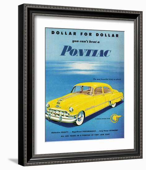 GM Pontiac- Distinctive Beauty-null-Framed Art Print