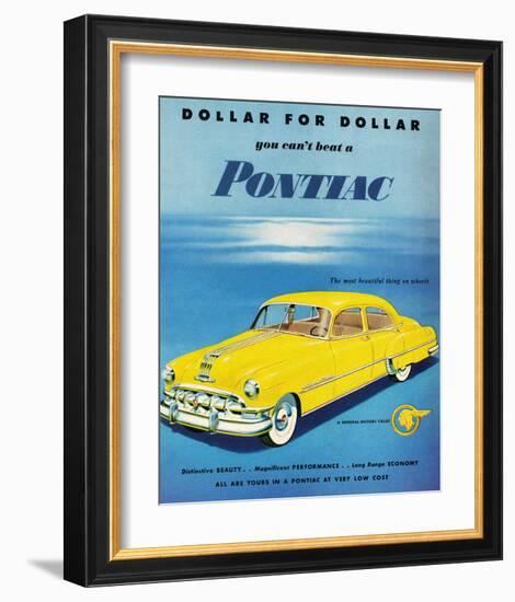 GM Pontiac- Distinctive Beauty-null-Framed Art Print