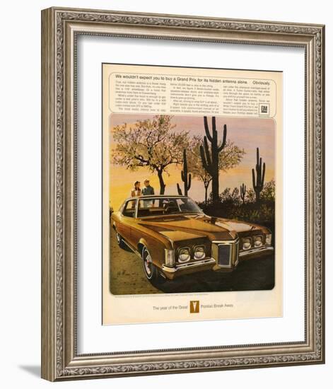 GM Pontiac - Hidden Antenna-null-Framed Art Print