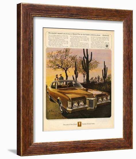 GM Pontiac - Hidden Antenna-null-Framed Art Print