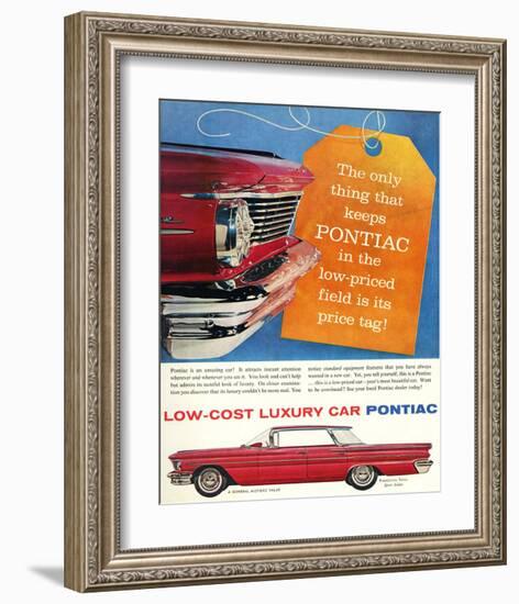 GM Pontiac - Low Cost Luxury-null-Framed Art Print